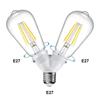 Schraube 2-e27 Lampenbirnenfassung Led-Basislicht E27-Fassung 2/1-e27 Verteiler-Lampenbirnenfassung Lampenhalter Licht-Halter Konverter Stecker