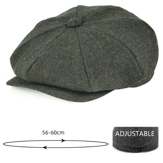 Höst och Vinter Polyester Tryck Varma Newsboy-kepsar Platt Skärmkeps Herr och Dam Målarkeps Baskerhattar 136