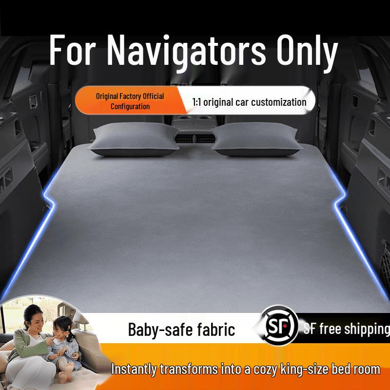 Lincoln Nautilus Car Bed Mattress: Rear Seat Inflatable Sleeping Pad & Trunk Interior Sleeping Solution