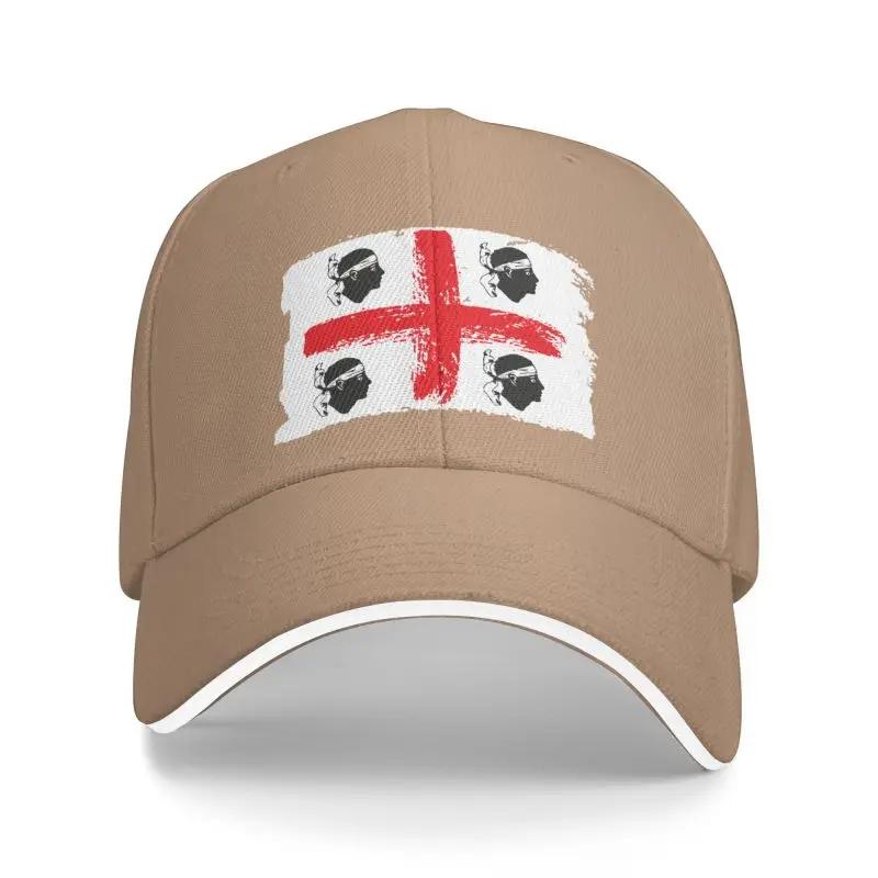 Punk Italy Sardynia Herb Czapka z daszkiem dla kobiet Unisex Regulowana flaga Sardynii Czterech Moors Dad Hat Outdoor