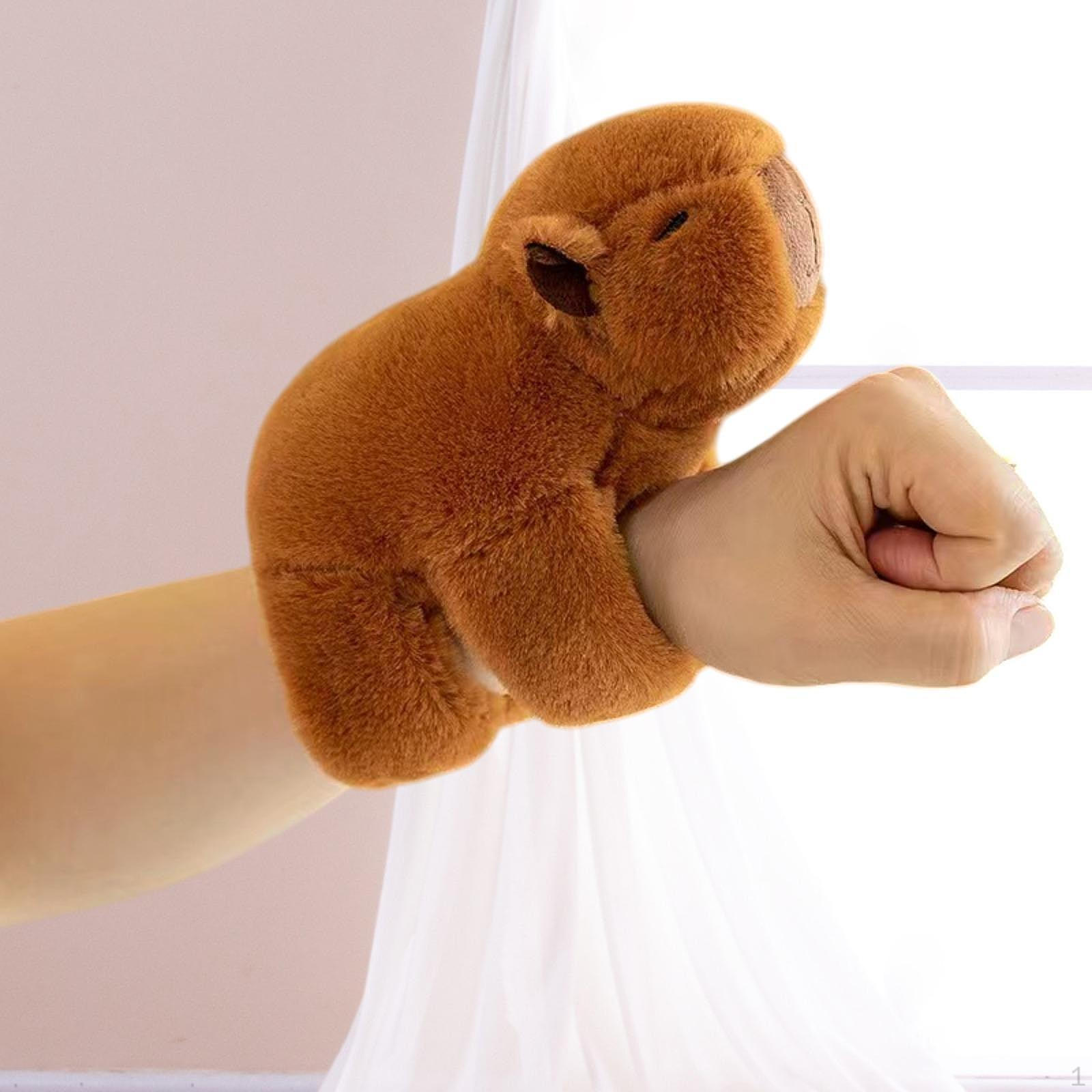 

Capybara Hugger Slap Браслет Напульсник Игрушка Кукла Аксессуар Мягкая игрушка темно-коричневого