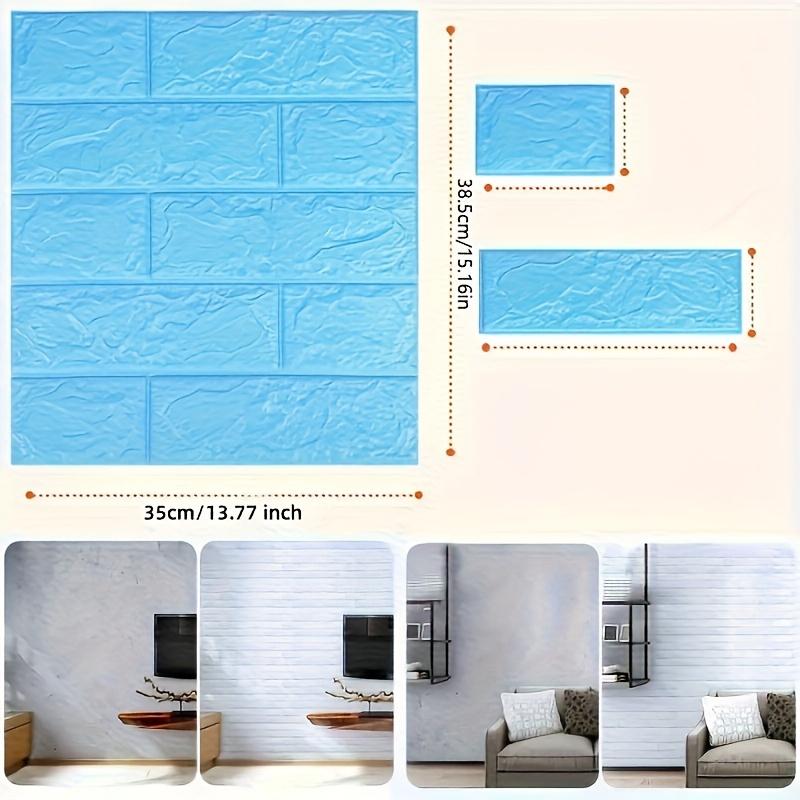 20 Stück 3D Imitationsziegel Tapete Selbstklebend Wasserdicht PE-Schaumbeschichtung Abnehmbare Wandpaneele Einfach Abziehen Aufkleben Dekor