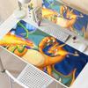 Mouse Pad Anime Offices Accessories Large Carpet Gamer Computer Mechanical Keyboard Rugs P-Pokemons Charizard Pattern Desk Mat