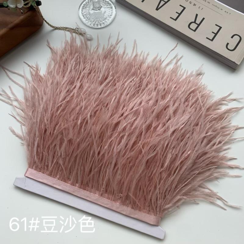 Ostrich Hair Cloth Edge 10-15Cm Clothing Accessories Diy Skirt Decoration Dress Neckline Cuffs Feathers