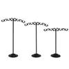 1 Set Shelf Display Rack Stand Holder Earrings Ear Stud Metal Organizer Storage Vintage Exquisite