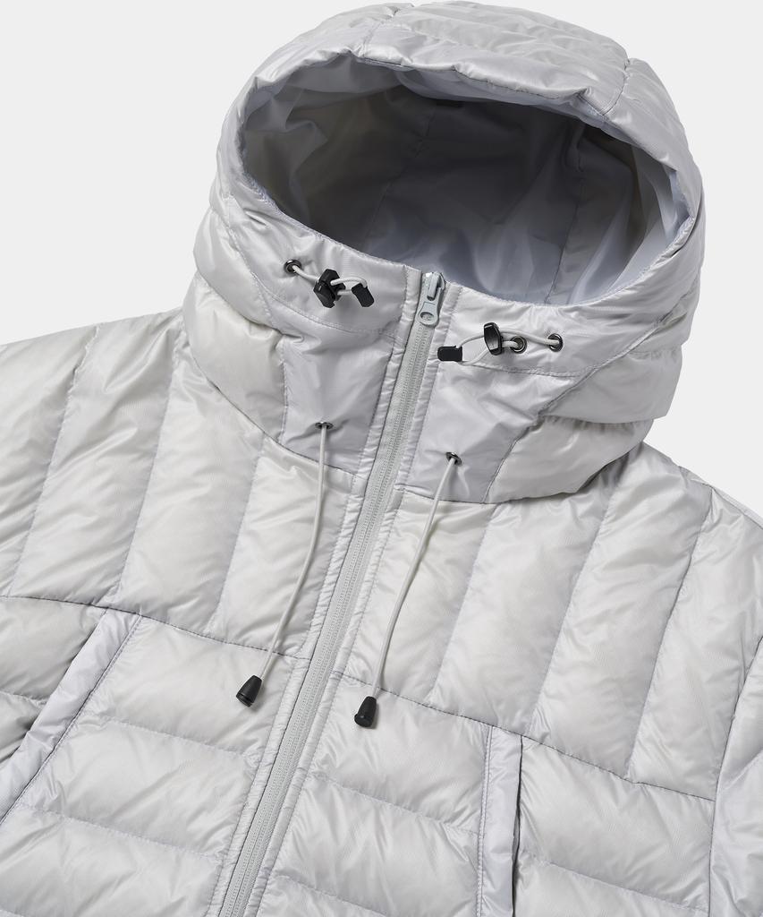 Lettercomo Shade Shell Light Down Puffer Padded Jacket Light Grey