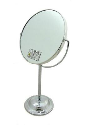 Merry Long Stem Tabletop Mirror with 2x 6860 Magnification, Silver,