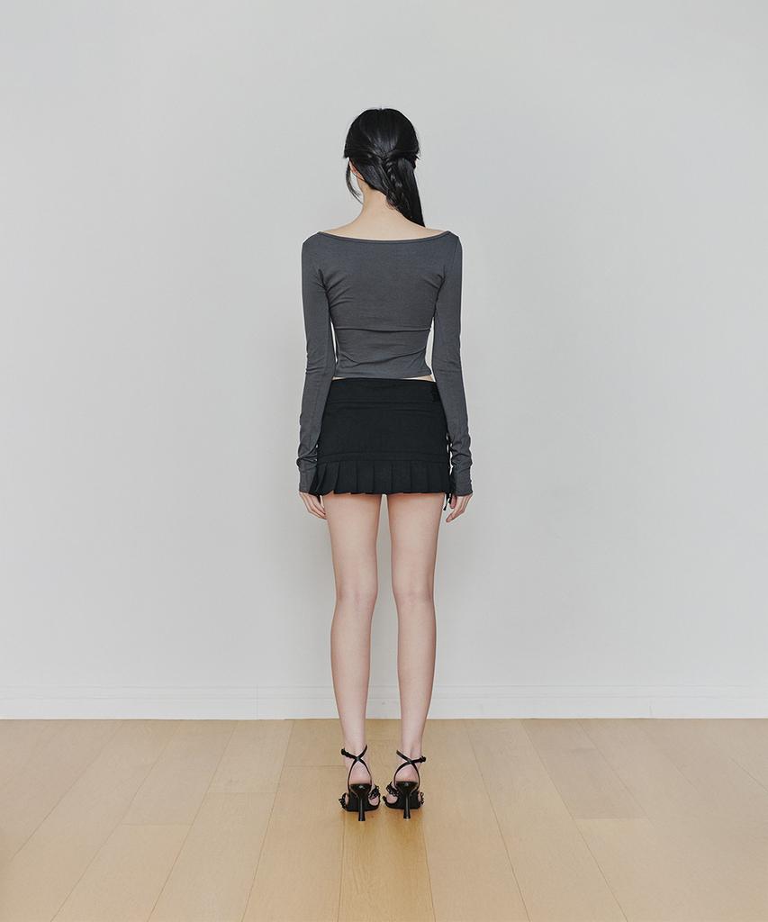 Pain Or Pleasure Rue Belted Mini Skirt Black