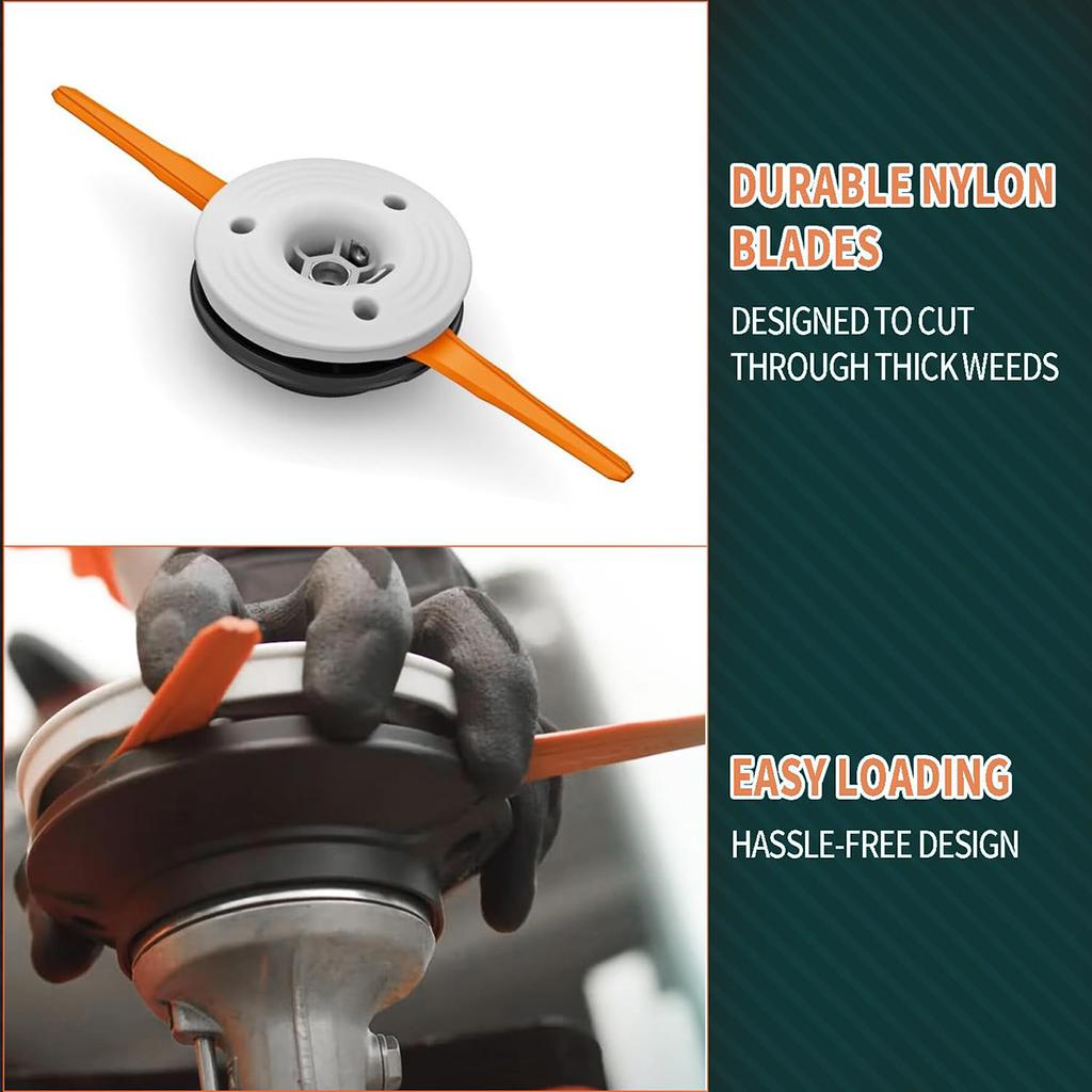 20Pcs Plastic Replacement Blades Colorful Plastic Lawn Mower Blades For  Polycut 6-2, 28-2, 48-2, 6-3, 7-3, 27-3, 47-3, Replaces