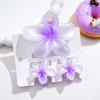 3Pcs/Set Sweet Flower Colroful Gradient Hair Claws Ponytail Cip Clamp Barrettes Hairpins For Women Girl Beach Hair Accessories