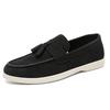 Men's Shoes 2025 New Model, Liu Su Le Fu Shoes, Men's Suede Lightweight Breathable Flat Shoes, Fashionable Casual Flat Shoes