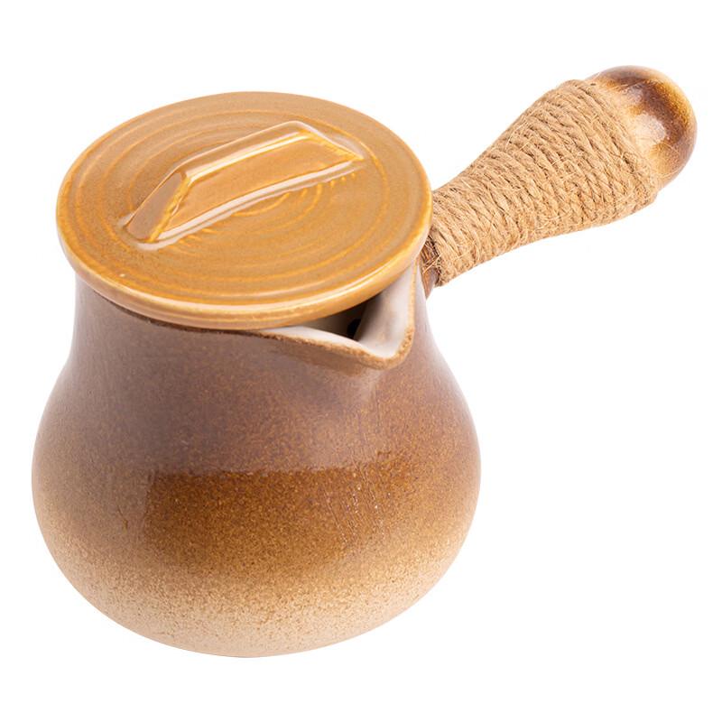 WuTuo Kiln Glaze White Clay Side Handle Tea Pot