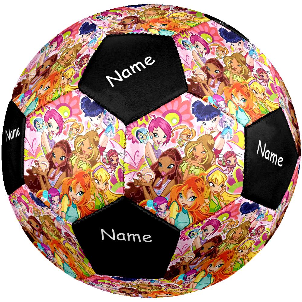 Custom Name Winx Club Theme Size 5 Soccer Ball, Suitable for Both Indoor and Outdoor Matches, a Gift Suitable for Everyone.