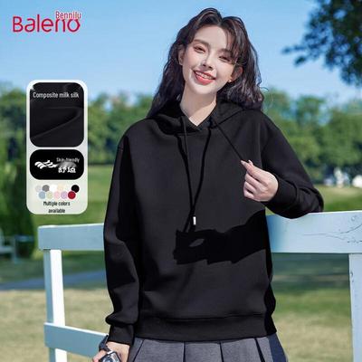 Baleno Women's Milk Silk Hooded Sweatshirt