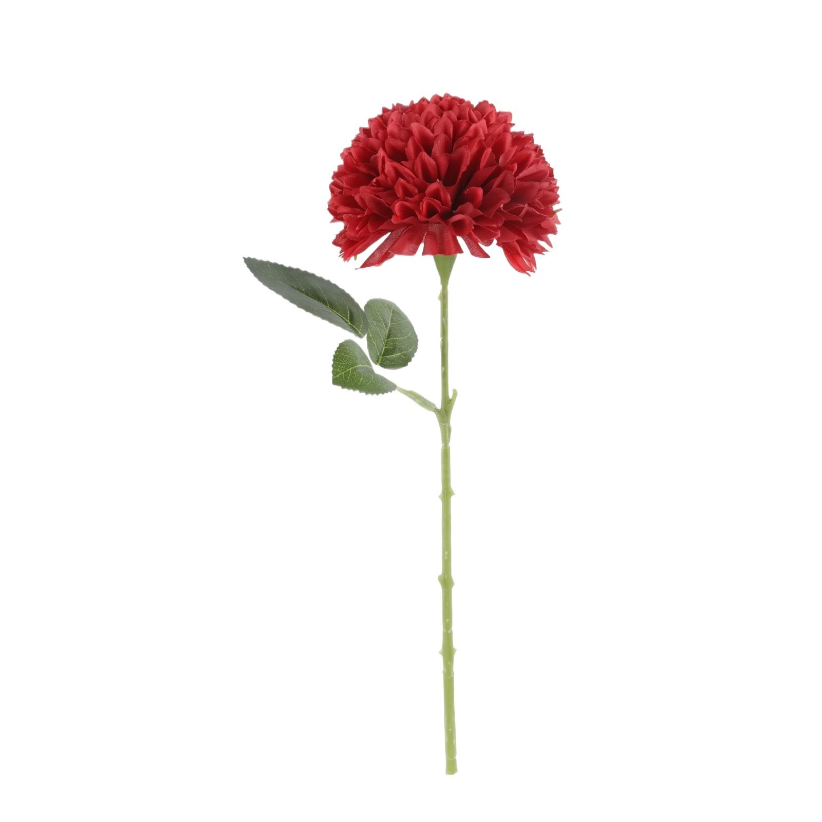 

Artificial Chrysanthemum Flower Stem Realistic Faux Silk Decorative Floral Arrangement for Home Office Wedding Party One Size червоний