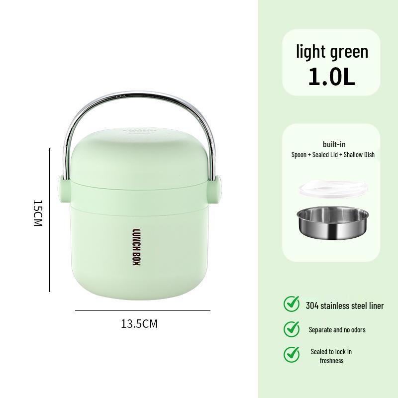 

Large Capacity 304 Stainless Steel Insulated Lunch Box for Office and School