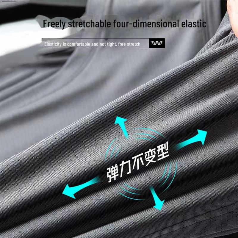 Vestă fără mâneci din plasă cu uscare rapidă pentru bărbați - Respirabilă, Croială largă, Îmbrăcăminte sport de vară