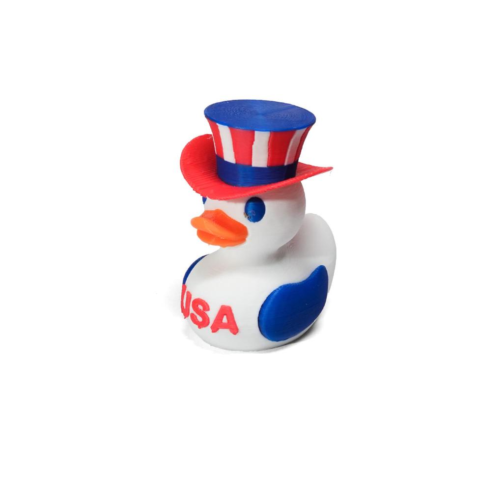 3D Printed Little Duck Christmas Ornament - Creative Toy Model
