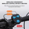 Rechargeable Bike Tail Light with Turn Signals Warning Bike Lights & Horn Remote Bike Rear Light Waterproof for Night Riding