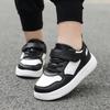 790 primary school students board shoes girls white shoes children's sports shoes boys school white shoes leather surface lightweight