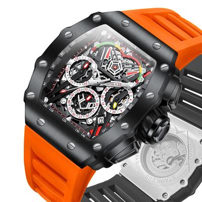 Top Brand New Fashion Multi-color Multi-function Automatic Mechanical Men's Watch Luminous Waterproof Men's Wrist Watch