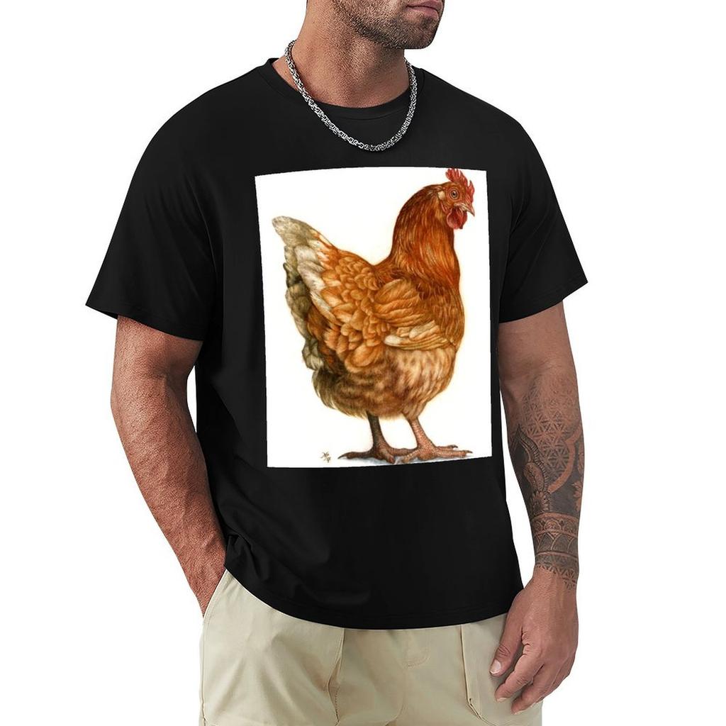 Red Hen Tshirt Large Size Basic Casual Tshirt
