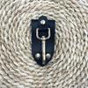 1PC Handmade Keychain Waist Hanging Creative Leather Copper Accessories Leather Belt Leather Circle Practical Belt Outdoor Hook