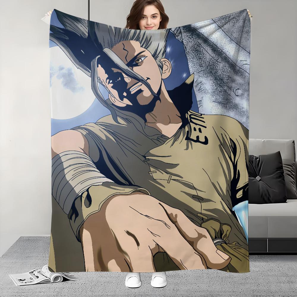 Anime D-Dr.S-STONE Blanket Design Lightweight  For Dorms, Naps, Living Room, Office,Sofa,All-Season