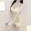 Summer Women's U-neck Dress Casual Suspender Hip Hugging Skirt Fashionable and Sexy Tight Skirt