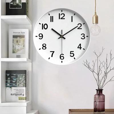 [12 Inch 30CM] Fashion Silent Non-Ticking Wall Clock Creative Three-Dimensional Digital Scale Wall Clock for Living Room Bedroom