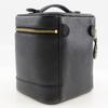 Chanel Vanity Pouch A01998 Handbag Black Caviar Skin Women Used