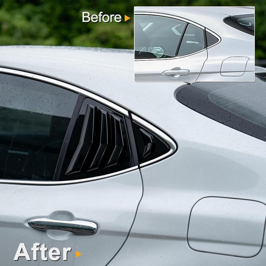 Exterior Decorative Sticker for 2024 Toyota Camry Rear Side Triangle Window Trim
