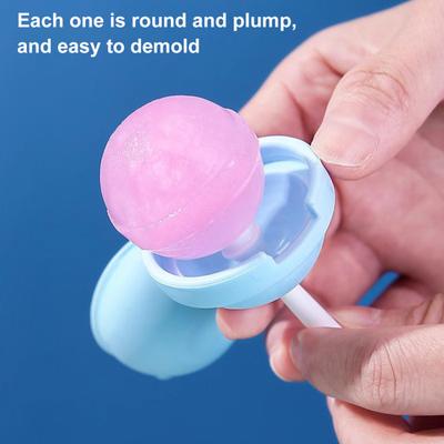 1/4Pcs Silicone Popsicle Mold Food Grade Popsicle Mold Homemade Ice Cream Maker Kids Reusable Lollipop Ice Cream Mold