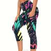 Women S High Waist Printed Yoga Pants Tummy Control For Workout Fitness