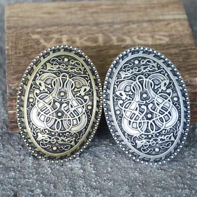 1 st nordisk drake brosch vikingasmycken tillbehör för ryggsäckar kostymer talisman pins Sverige skandinavisk emblem