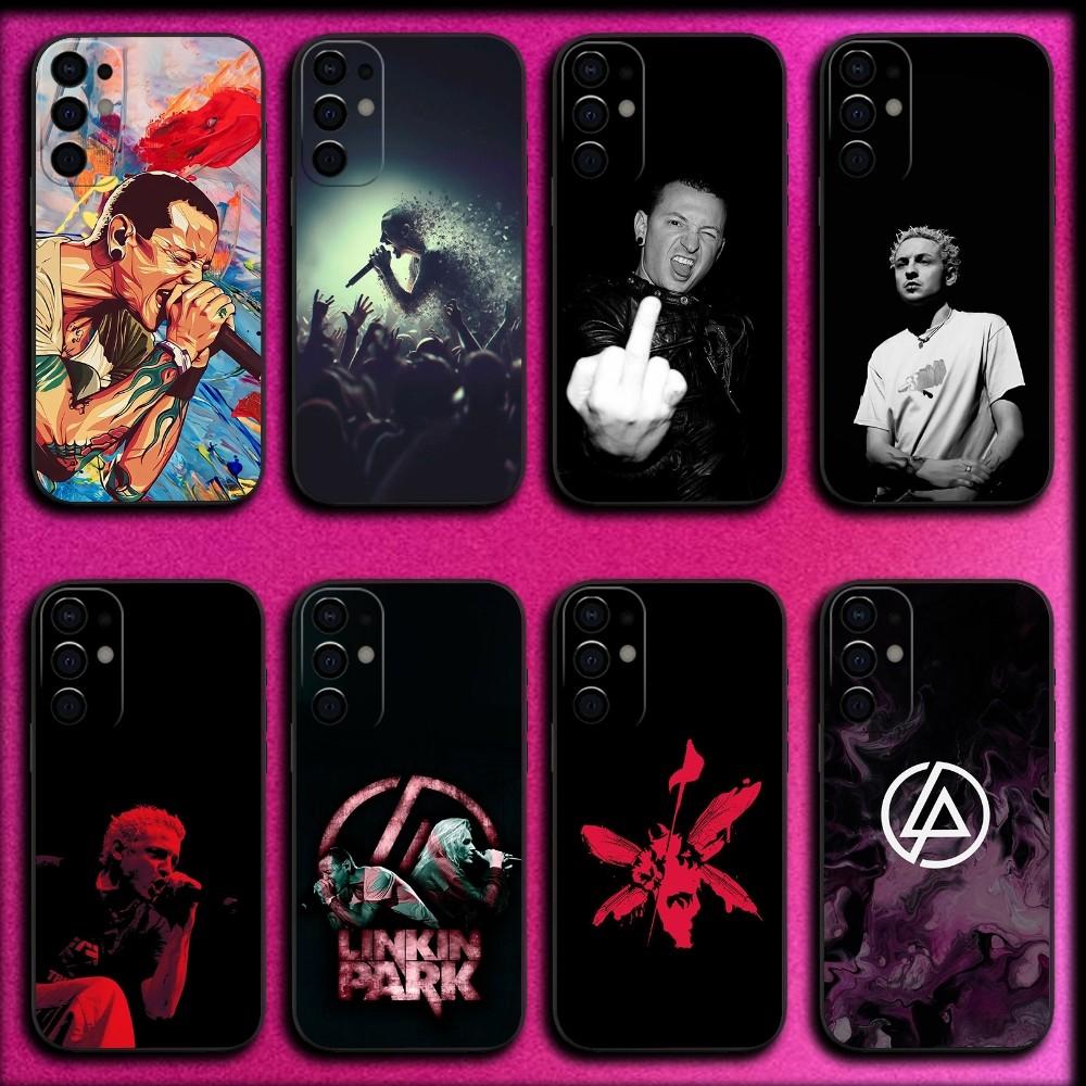 Rock L-Linkin P-Park Kapela Pouzdro na telefon Pro Samsung S25,S24,S21,S22,S23,S30,Ultra,S20,Plus,Fe,Lite,Note,10,9,5G Černý Kryt
