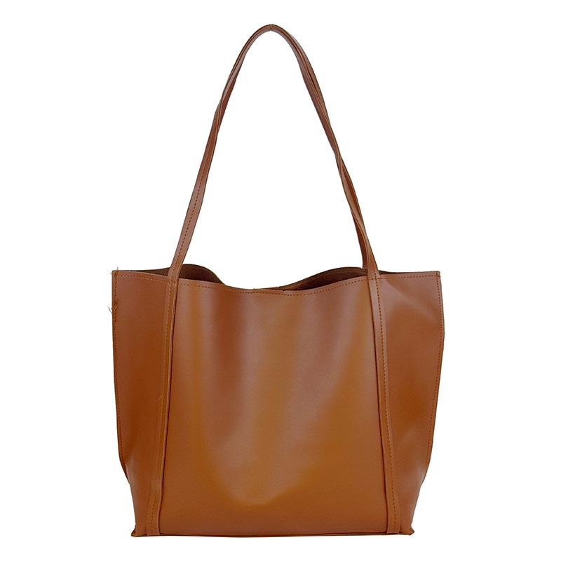 

Стильна високоякісна сумка-тоут через плече великої місткості для студентів 31x31x12 коричневий