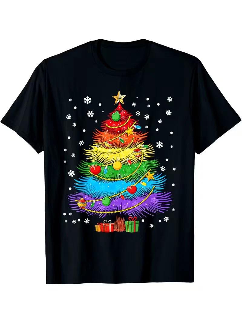 Santa Bigfoot Christmas Lights Funny Sasquatch Believe Xmas T-Shirt M