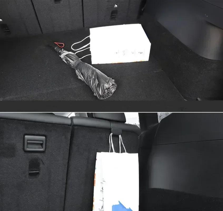 2pcs Car Trunk Hooks for Tesla Model 3 Y Back Seats Hook Trunk Organizers Trunk Storage Hanger Hook Auto Interior Accessories