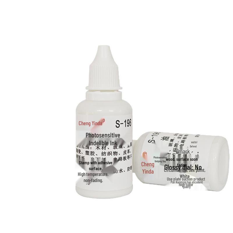 196 White Indelible Ink: Quick-Drying, Non-Fading for Metal, Plastic, Leather, and Ceramic Surfaces