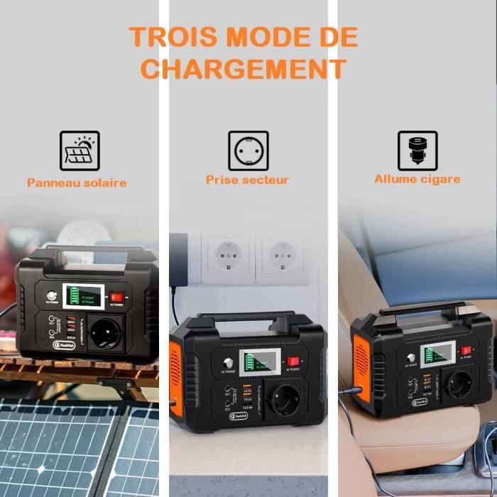 Flashfish E200 Solarladegerät - Tragbarer Solargenerator - 151Wh - Kraftwerk - Camping