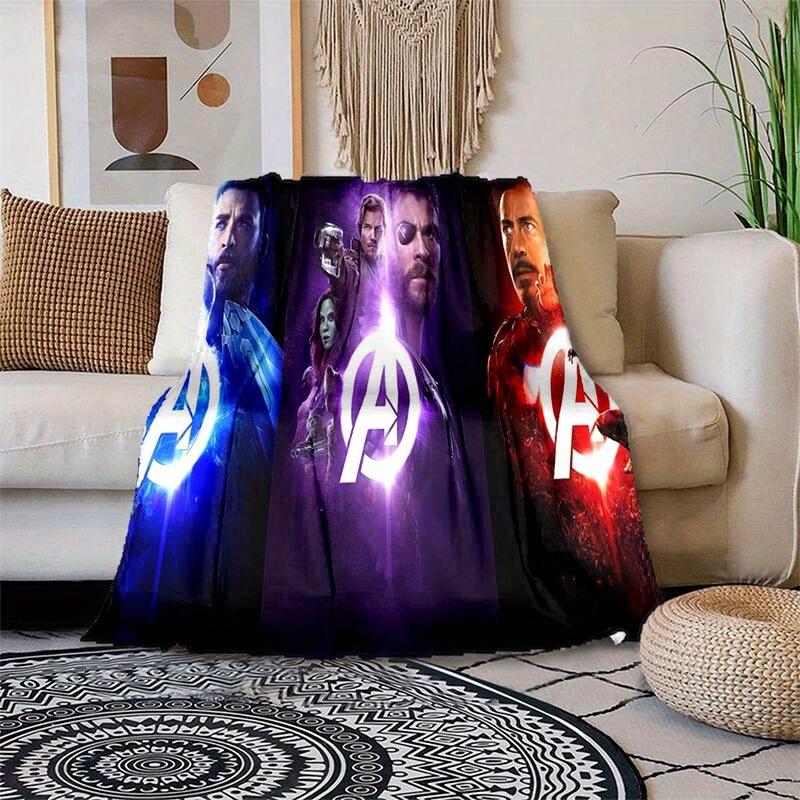 1pc Avengers Printing Blanket - Soft, All-Season Throw for Living Room, Bedroom,Personalized Gift with Adorable Cartoon Design