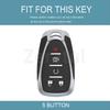 5 Button Shell Fob For Chevrolet Volt Bolt Trax Orlando Cruze Spark Camaro Malibu Blazer Traverse Onix Equino Car Key Case Cover