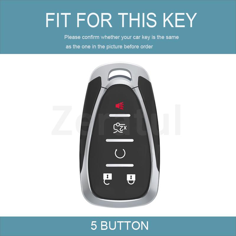 5 Button Shell Fob For Chevrolet Volt Bolt Trax Orlando Cruze Spark Camaro Malibu Blazer Traverse Onix Equino Car Key Case Cover