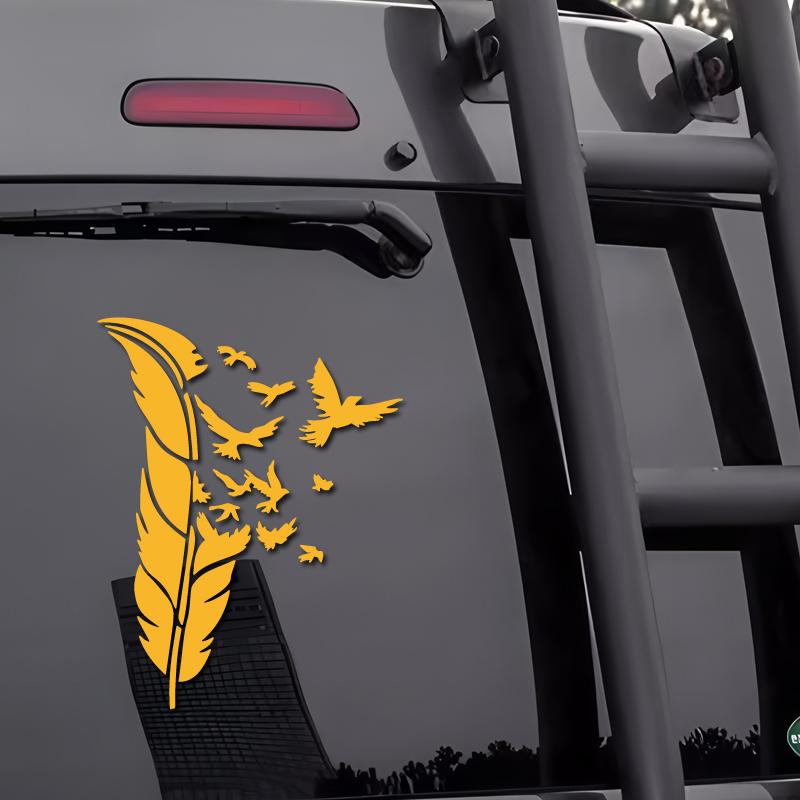 Vivid Feathers Transform Into an Eagle Creative&funny Stickers for Cartoon Fans&lover,high Quality for Car Trucks Motorcycles