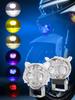 Adjustable Bracket Motorcycle Headlights Universal 8 Lighting Modes Lights 6000K Motor Spotlights LED Flash Colorful Owl Lamp