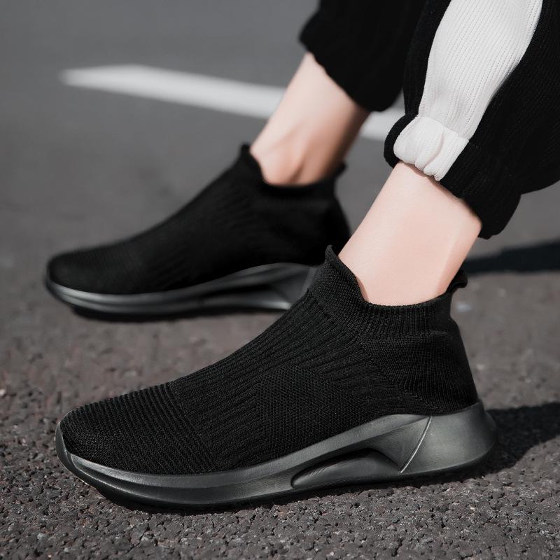 2023 Men's Lightweight Fly-Knit Sock Sneakers: Breathable, Slip-On, Casual Sports Shoes for Spring and Summer