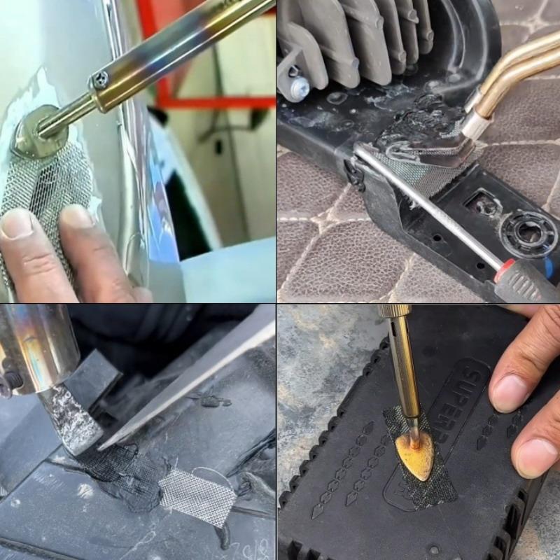 5/10/20 Stück Universelles Auto Stoßstangen Reparatur Netz Edelstahl Netz Kunststoff Schweißer Riss Reparatur Loch Flicken Draht Kit Reparatur Werkzeug
