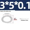 304 Stainless Steel Ultra-Thin Flat Washers - Available in Thickness: 0.1mm, 0.2mm, 0.3mm, 0.5mm