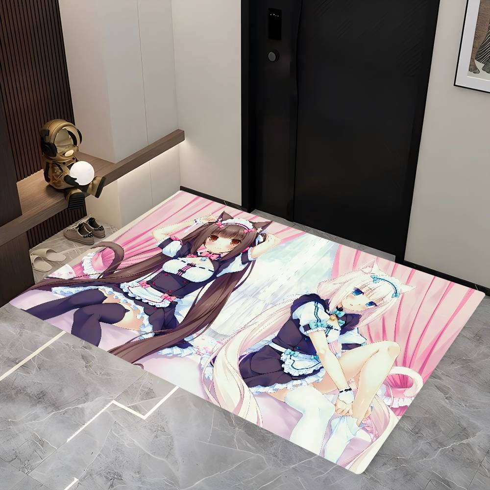 Nekopara Anime Room Mats Retro Multiple Choice Living Room Kitchen Rug Non-Slip Welcome Rug